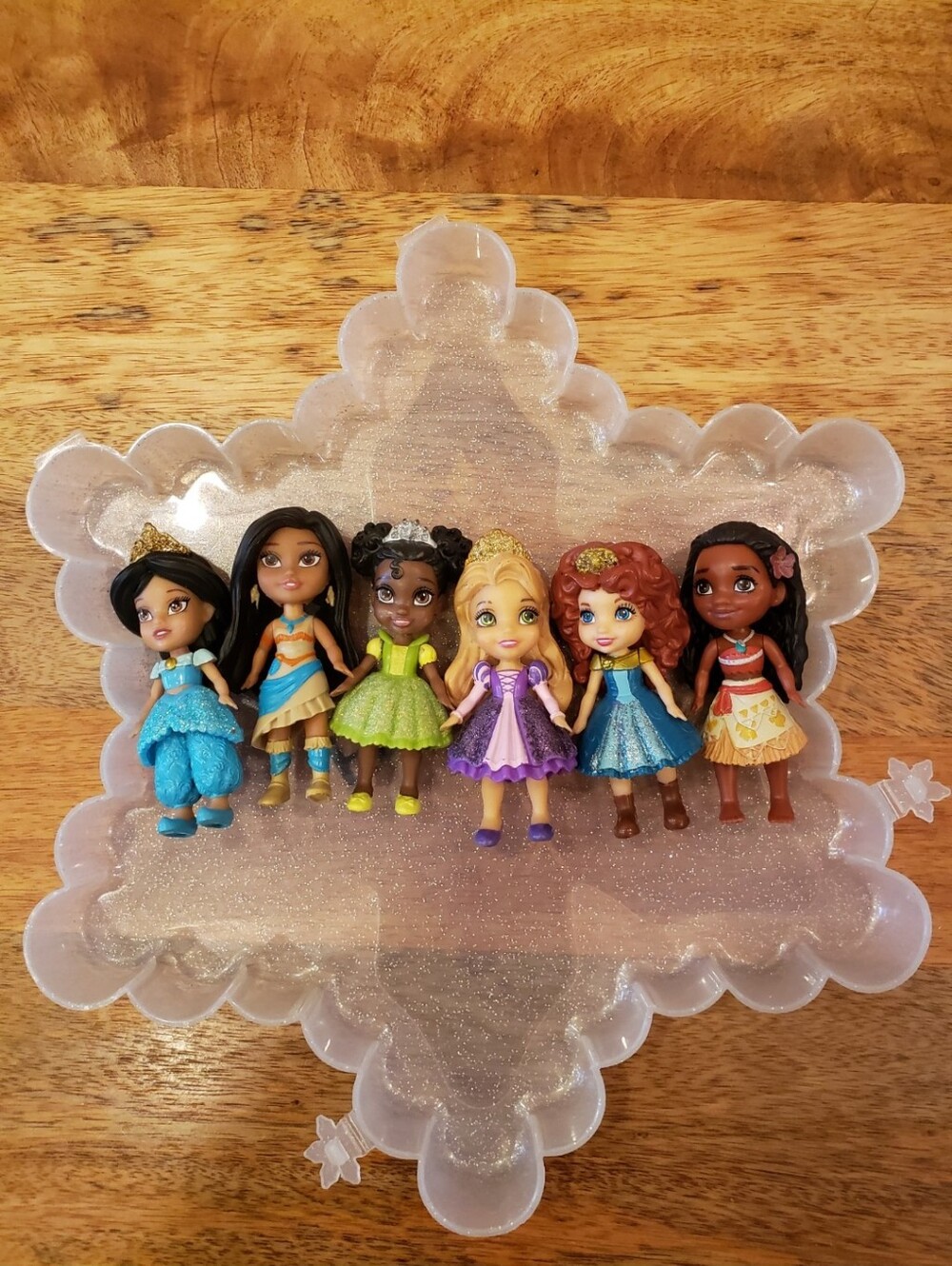 Mini Disney Princess Doll Set - Assorted Colors: 18 Total Pieces